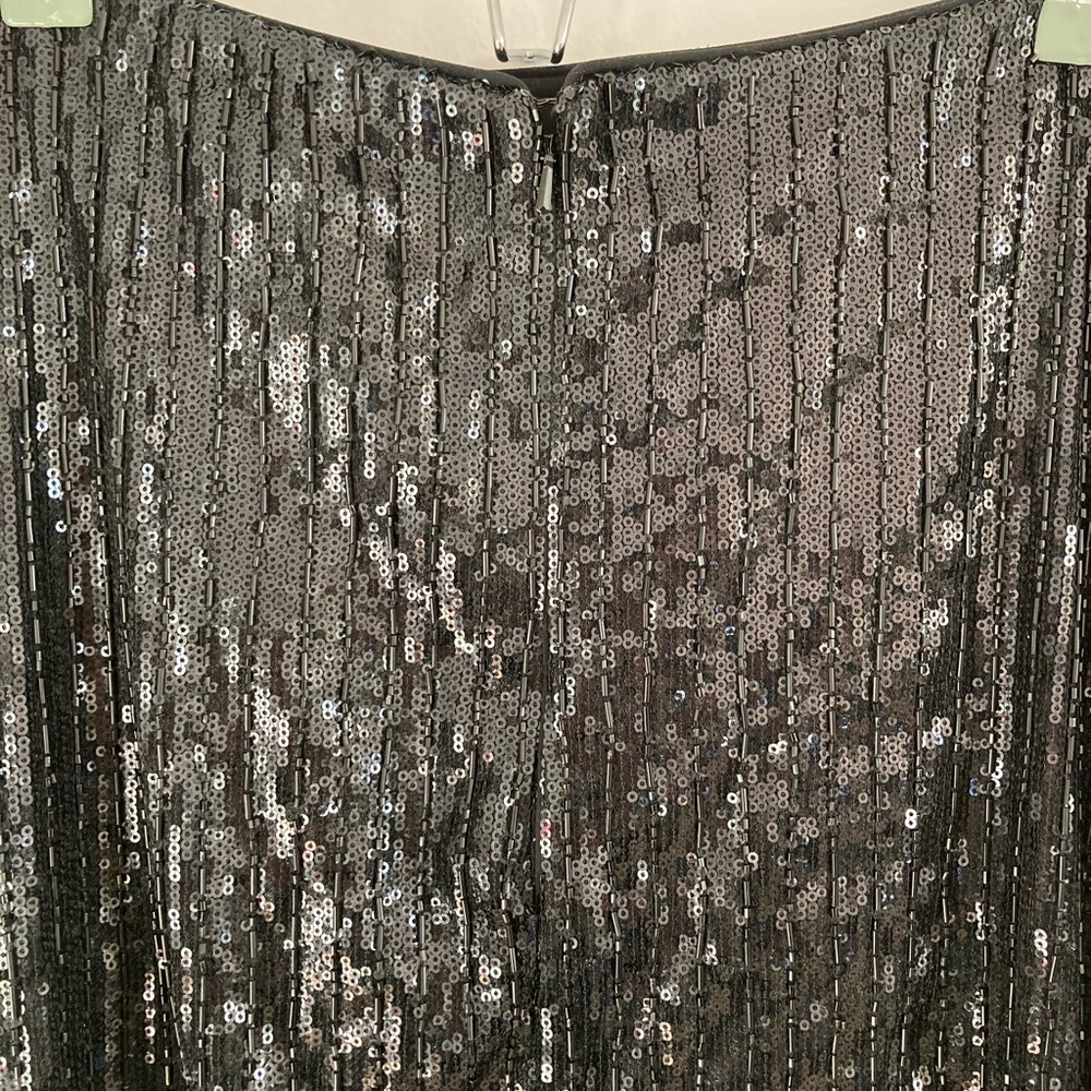 H&M Beaded Sequin Fringe Skirt Size 12 New - Picture 6 of 12